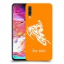 אופנוע שלג כיסוי מגן קשיח בעיצוב אישי עם השם שלך ל Samsung Galaxy A70 יחידה אחת סקרין מובייל