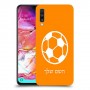 כדורגל - כדור כיסוי מגן קשיח בעיצוב אישי עם השם שלך ל Samsung Galaxy A70 יחידה אחת סקרין מובייל