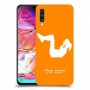 אימון ספורט - אישה כיסוי מגן קשיח בעיצוב אישי עם השם שלך ל Samsung Galaxy A70 יחידה אחת סקרין מובייל