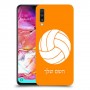 כדורעף - כדור כיסוי מגן קשיח בעיצוב אישי עם השם שלך ל Samsung Galaxy A70 יחידה אחת סקרין מובייל