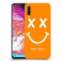 סמיילי כיסוי מגן קשיח בעיצוב אישי עם השם שלך ל Samsung Galaxy A70 יחידה אחת סקרין מובייל