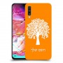 עץ כיסוי מגן קשיח בעיצוב אישי עם השם שלך ל Samsung Galaxy A70 יחידה אחת סקרין מובייל