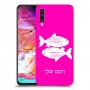 דגים כיסוי מגן קשיח בעיצוב אישי עם השם שלך ל Samsung Galaxy A70 יחידה אחת סקרין מובייל