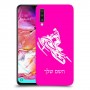 אופנוע שלג כיסוי מגן קשיח בעיצוב אישי עם השם שלך ל Samsung Galaxy A70 יחידה אחת סקרין מובייל