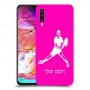 שחקן טניס כיסוי מגן קשיח בעיצוב אישי עם השם שלך ל Samsung Galaxy A70 יחידה אחת סקרין מובייל