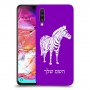 זברה כיסוי מגן קשיח בעיצוב אישי עם השם שלך ל Samsung Galaxy A70 יחידה אחת סקרין מובייל