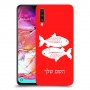 דגים כיסוי מגן קשיח בעיצוב אישי עם השם שלך ל Samsung Galaxy A70 יחידה אחת סקרין מובייל