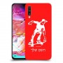 ילד סקייטבורד כיסוי מגן קשיח בעיצוב אישי עם השם שלך ל Samsung Galaxy A70 יחידה אחת סקרין מובייל