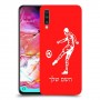 שחקן כדורגל כיסוי מגן קשיח בעיצוב אישי עם השם שלך ל Samsung Galaxy A70 יחידה אחת סקרין מובייל