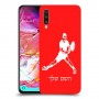 שחקן טניס כיסוי מגן קשיח בעיצוב אישי עם השם שלך ל Samsung Galaxy A70 יחידה אחת סקרין מובייל