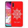 הגה - קפטן - ים כיסוי מגן קשיח בעיצוב אישי עם השם שלך ל Samsung Galaxy A70 יחידה אחת סקרין מובייל