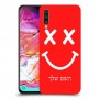 סמיילי כיסוי מגן קשיח בעיצוב אישי עם השם שלך ל Samsung Galaxy A70 יחידה אחת סקרין מובייל