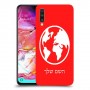 עולם כיסוי מגן קשיח בעיצוב אישי עם השם שלך ל Samsung Galaxy A70 יחידה אחת סקרין מובייל