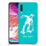 ילד סקייטבורד כיסוי מגן קשיח בעיצוב אישי עם השם שלך ל Samsung Galaxy A70 יחידה אחת סקרין מובייל