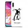 ילד סקייטבורד כיסוי מגן קשיח בעיצוב אישי עם השם שלך ל Samsung Galaxy A70 יחידה אחת סקרין מובייל