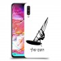 גלישת מפרש כיסוי מגן קשיח בעיצוב אישי עם השם שלך ל Samsung Galaxy A70 יחידה אחת סקרין מובייל