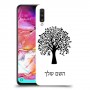 עץ כיסוי מגן קשיח בעיצוב אישי עם השם שלך ל Samsung Galaxy A70 יחידה אחת סקרין מובייל