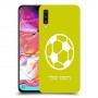 כדורגל - כדור כיסוי מגן קשיח בעיצוב אישי עם השם שלך ל Samsung Galaxy A70 יחידה אחת סקרין מובייל