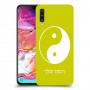 סמל יינג יאנג - סין כיסוי מגן קשיח בעיצוב אישי עם השם שלך ל Samsung Galaxy A70 יחידה אחת סקרין מובייל