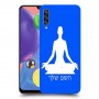 יוגה כיסוי מגן קשיח בעיצוב אישי עם השם שלך ל Samsung Galaxy A70s יחידה אחת סקרין מובייל