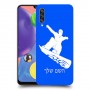 סנובורד כיסוי מגן קשיח בעיצוב אישי עם השם שלך ל Samsung Galaxy A70s יחידה אחת סקרין מובייל