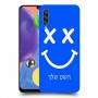 סמיילי כיסוי מגן קשיח בעיצוב אישי עם השם שלך ל Samsung Galaxy A70s יחידה אחת סקרין מובייל