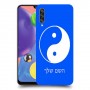 סמל יינג יאנג - סין כיסוי מגן קשיח בעיצוב אישי עם השם שלך ל Samsung Galaxy A70s יחידה אחת סקרין מובייל
