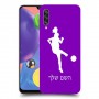 כדורגל - אישה כיסוי מגן קשיח בעיצוב אישי עם השם שלך ל Samsung Galaxy A70s יחידה אחת סקרין מובייל