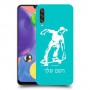 ילד סקייטבורד כיסוי מגן קשיח בעיצוב אישי עם השם שלך ל Samsung Galaxy A70s יחידה אחת סקרין מובייל