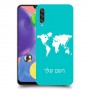 מפת העולם כיסוי מגן קשיח בעיצוב אישי עם השם שלך ל Samsung Galaxy A70s יחידה אחת סקרין מובייל
