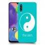 סמל יינג יאנג - סין כיסוי מגן קשיח בעיצוב אישי עם השם שלך ל Samsung Galaxy A70s יחידה אחת סקרין מובייל
