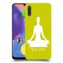 יוגה כיסוי מגן קשיח בעיצוב אישי עם השם שלך ל Samsung Galaxy A70s יחידה אחת סקרין מובייל