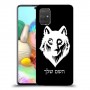 זאב כיסוי מגן קשיח בעיצוב אישי עם השם שלך ל Samsung Galaxy A71 יחידה אחת סקרין מובייל