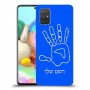 יד כיסוי מגן קשיח בעיצוב אישי עם השם שלך ל Samsung Galaxy A71 יחידה אחת סקרין מובייל