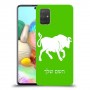 שור כיסוי מגן קשיח בעיצוב אישי עם השם שלך ל Samsung Galaxy A71 יחידה אחת סקרין מובייל