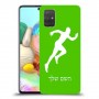 רץ כיסוי מגן קשיח בעיצוב אישי עם השם שלך ל Samsung Galaxy A71 יחידה אחת סקרין מובייל