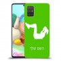 אימון ספורט - אישה כיסוי מגן קשיח בעיצוב אישי עם השם שלך ל Samsung Galaxy A71 יחידה אחת סקרין מובייל