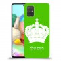 כתר מלכותי כיסוי מגן קשיח בעיצוב אישי עם השם שלך ל Samsung Galaxy A71 יחידה אחת סקרין מובייל