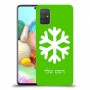 שלג כיסוי מגן קשיח בעיצוב אישי עם השם שלך ל Samsung Galaxy A71 יחידה אחת סקרין מובייל