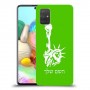 פסל החירות כיסוי מגן קשיח בעיצוב אישי עם השם שלך ל Samsung Galaxy A71 יחידה אחת סקרין מובייל