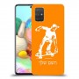 ילד סקייטבורד כיסוי מגן קשיח בעיצוב אישי עם השם שלך ל Samsung Galaxy A71 יחידה אחת סקרין מובייל