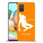 סקִי כיסוי מגן קשיח בעיצוב אישי עם השם שלך ל Samsung Galaxy A71 יחידה אחת סקרין מובייל