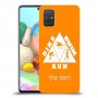 טריאתלון כיסוי מגן קשיח בעיצוב אישי עם השם שלך ל Samsung Galaxy A71 יחידה אחת סקרין מובייל