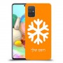 שלג כיסוי מגן קשיח בעיצוב אישי עם השם שלך ל Samsung Galaxy A71 יחידה אחת סקרין מובייל