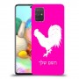 תרנגול כיסוי מגן קשיח בעיצוב אישי עם השם שלך ל Samsung Galaxy A71 יחידה אחת סקרין מובייל