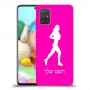 ג'וגלין - אישה כיסוי מגן קשיח בעיצוב אישי עם השם שלך ל Samsung Galaxy A71 יחידה אחת סקרין מובייל