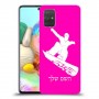 סנובורד כיסוי מגן קשיח בעיצוב אישי עם השם שלך ל Samsung Galaxy A71 יחידה אחת סקרין מובייל
