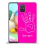 יד כיסוי מגן קשיח בעיצוב אישי עם השם שלך ל Samsung Galaxy A71 יחידה אחת סקרין מובייל