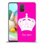 כתר מלכותי כיסוי מגן קשיח בעיצוב אישי עם השם שלך ל Samsung Galaxy A71 יחידה אחת סקרין מובייל