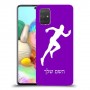 רץ כיסוי מגן קשיח בעיצוב אישי עם השם שלך ל Samsung Galaxy A71 יחידה אחת סקרין מובייל